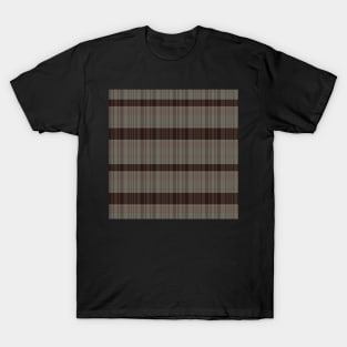 Dark Academia Aesthetic Calan 1 Hand Drawn Textured Plaid Pattern T-Shirt